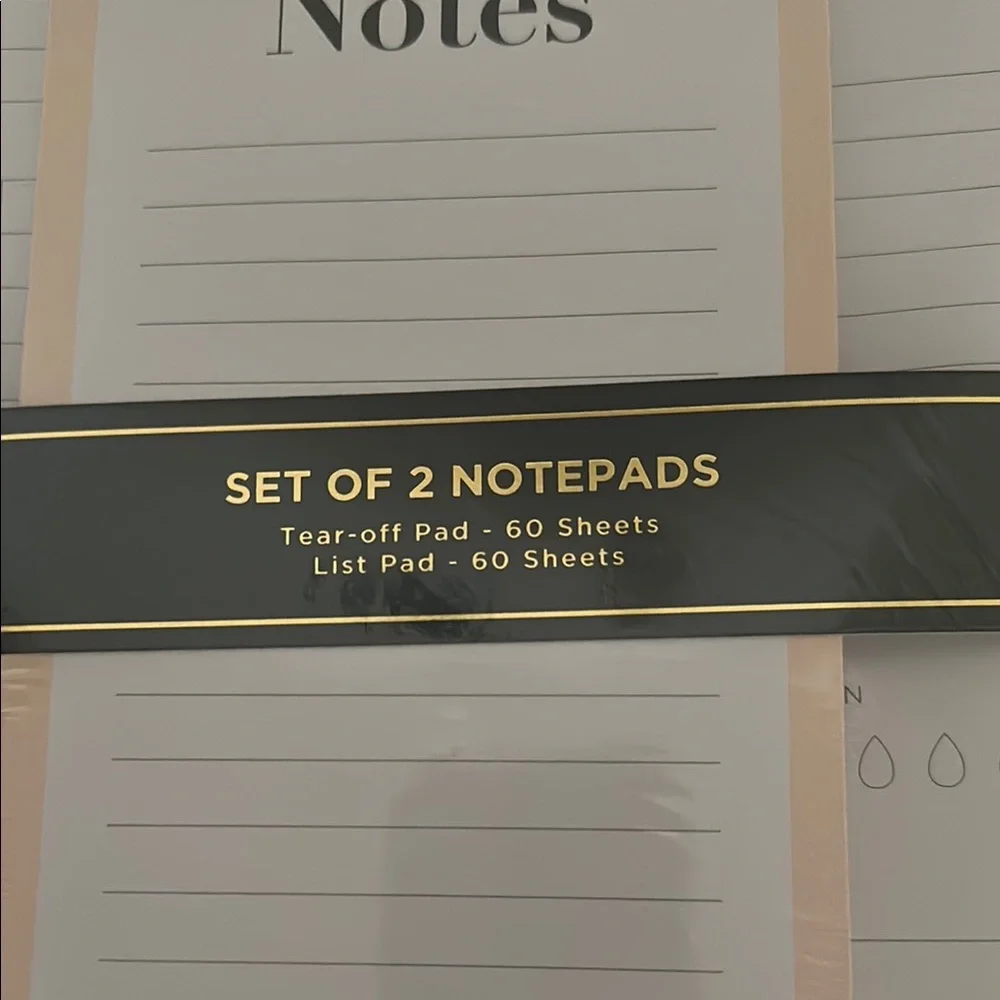 ✨Elegant Daily Notepad - Black and Cream 2pk